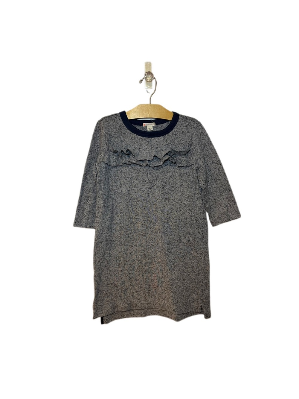 Crewcuts Size 7 Girls Lightweight Sweatshirt Dress with Ruffle